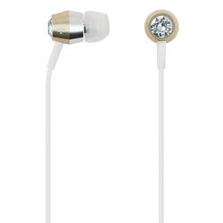kate spade new york In-Ear Headphones with Mic/Remote Crystal/Gold/Silver/White